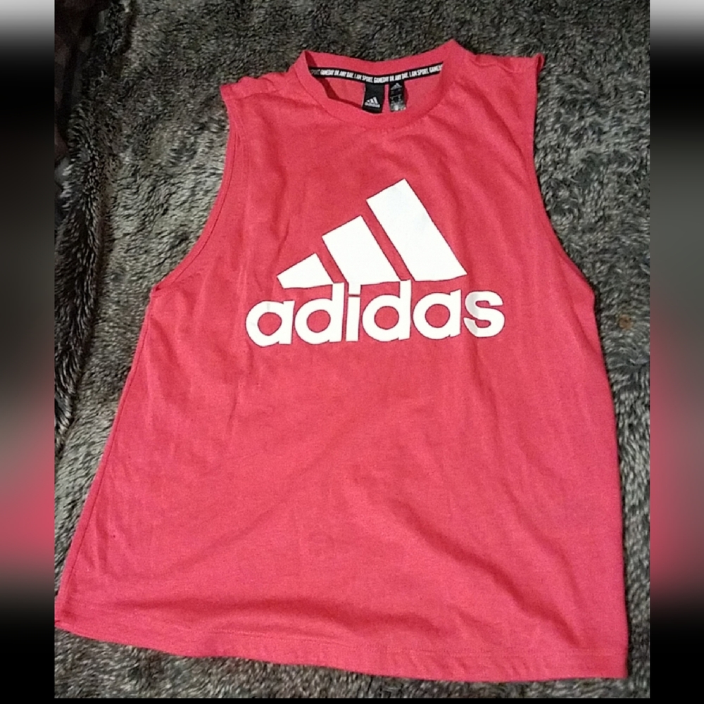 Adidas Workout Tank. Coral XS